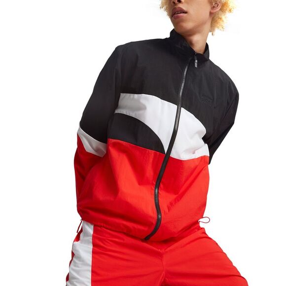 Puma Men's Clyde Woven Colorblocked Track Jacket Black Size S - Picture 3 of 3